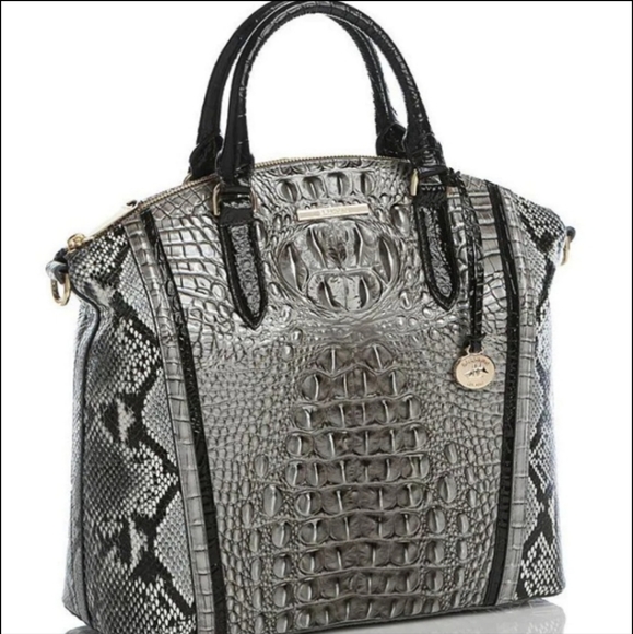 Brahmin Handbags - 💥🖤 BRAHMIN Steel Fontaine Large Duxbury Embossed Satchel 🖤💥